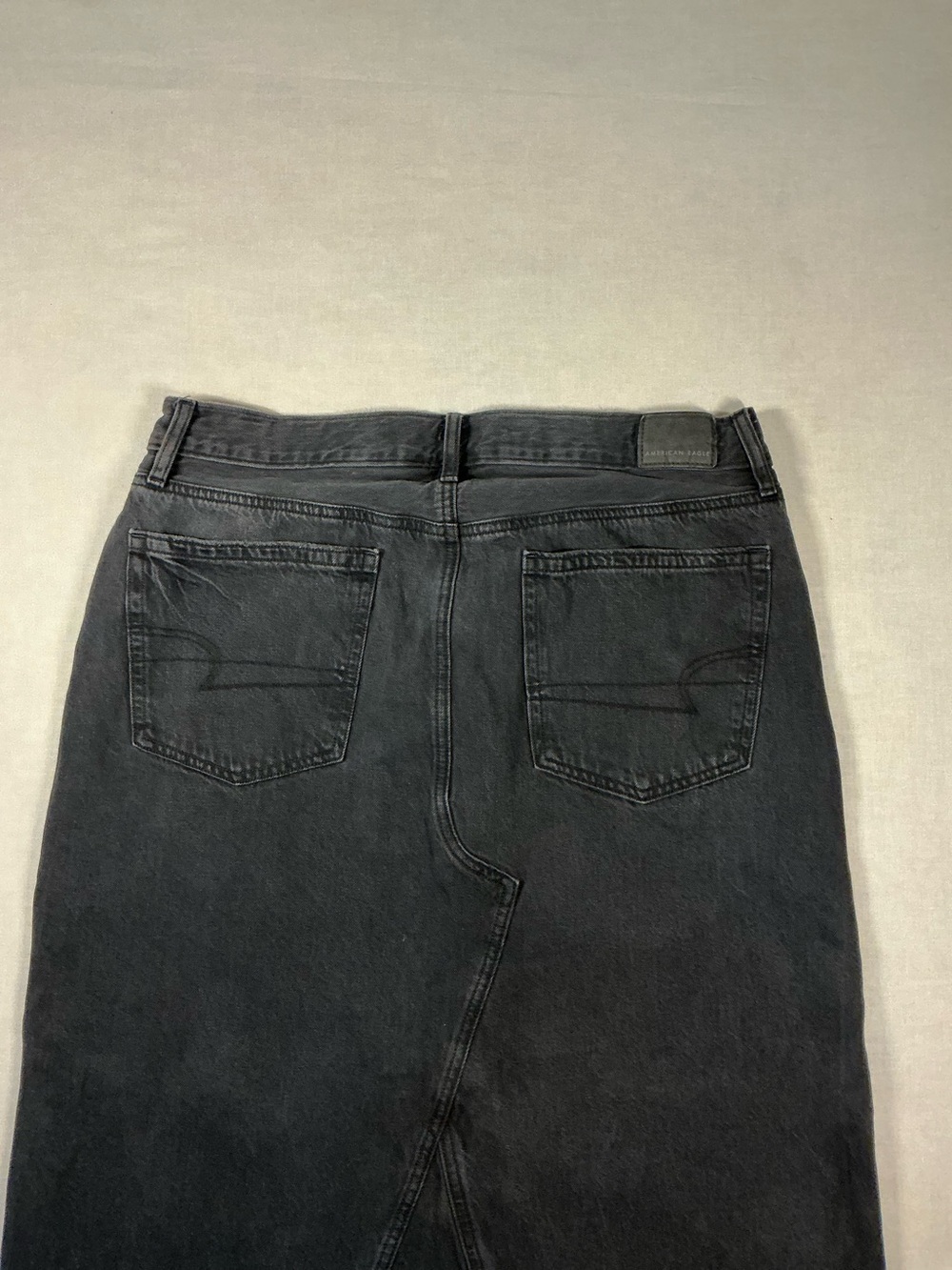 American Eagle Outfitters Men's Black Straight Jeans